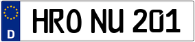 Trailer License Plate